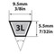 Mbl Mitsuboshi FHP General Utility V-Belt 0.38 in. W X 23 in. L For Fractional Horsepower Motors 3L230A - alternate 1
